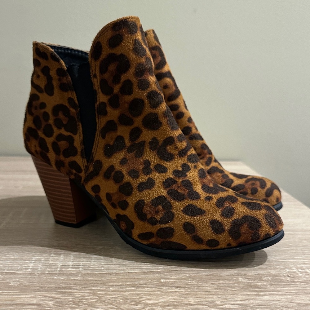 Simply Southern Brown Leopard Ankle Booties